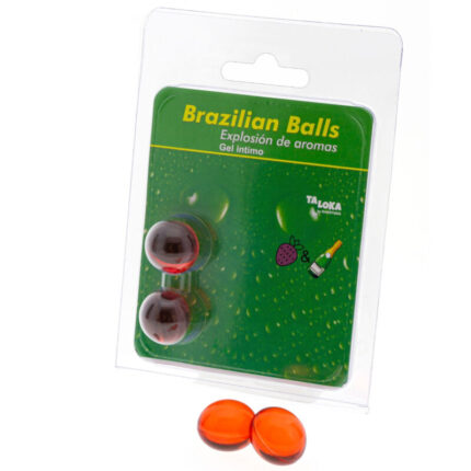 TALOKA - BRAZILIAN BALLS GEL ÍNTIMO FRESAS & CHAMPN 2 BOLAS - sexbliss - Foto 1