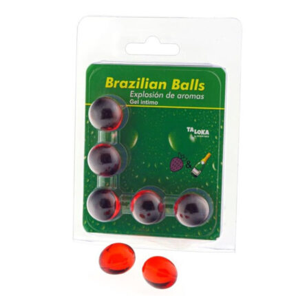 TALOKA - BRAZILIAN BALLS GEL ÍNTIMO FRESAS & CHAMPN 5 BOLAS - sexbliss - Foto 1