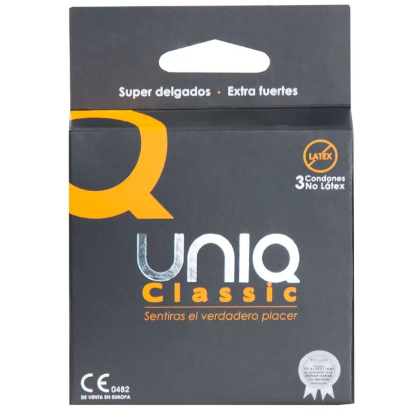 UNIQ - CLASSIC PRESERVATIVOS SIN LATEX 3 UNIDADES - Foto 1 UNIQ - CLASSIC PRESERVATIVOS SIN LATEX 3 UNIDADES - sexbliss - Foto 1