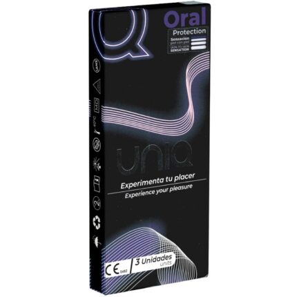 UNIQ - ORAL MASK PRESERVATIVOS SIN LATEX 3 UNIDADES - sexbliss - Foto 1