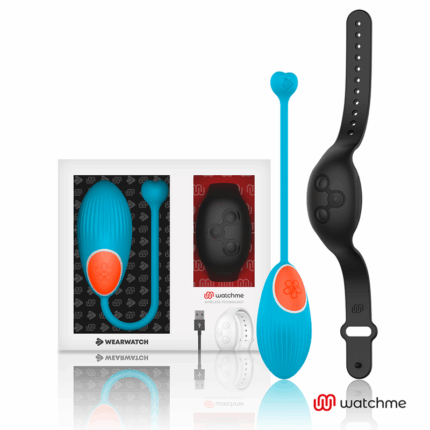 WEARWATCH - HUEVO CONTROL REMOTO TECHNOLOGY WATCHME AZUL / AZABACHE - sexbliss - Foto 1