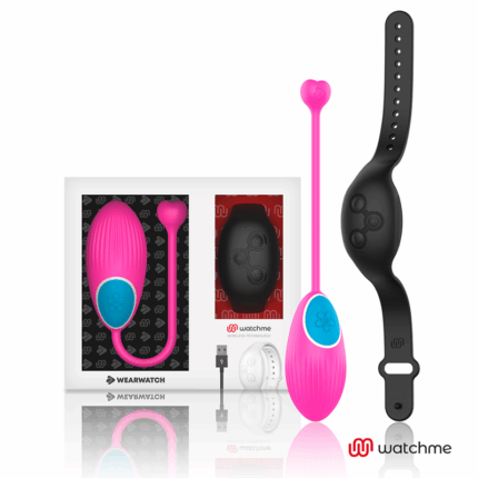 WEARWATCH - HUEVO CONTROL REMOTO TECHNOLOGY WATCHME FUCSIA / AZABACHE - sexbliss - Foto 1