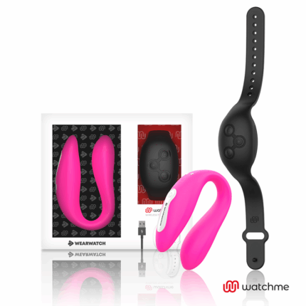 WEARWATCH - VIBRADOR DUAL TECHNOLOGY WATCHME FUCSIA /AZABACHE - sexbliss - Foto 1