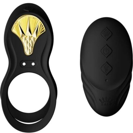 ZALO - BAYEK ANILLO VIBRADOR CONTROL REMOTO PAREJAS NEGRO - sexbliss - Foto 1