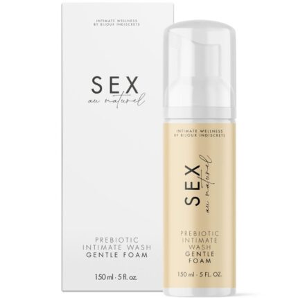 BIJOUX INDISCRETS - SEX AU NATUREL GEL ÍNTIMO PREBIÓTICO CON ESPUMA 150 ML - sexbliss - Foto 1