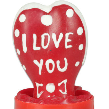 CONDOMERIE - PRESERVATIVO DECORATIVO PINTADO A MANO CORAZÓN - TE AMO MODELO 2 - sexbliss - Foto 1