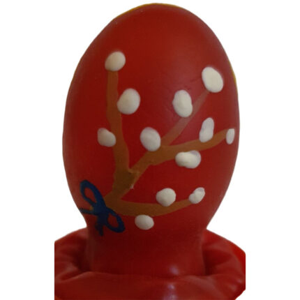 CONDOMERIE - PRESERVATIVO DECORATIVO PINTADO A MANO HUEVO DE PASCUA ROJO - sexbliss - Foto 1