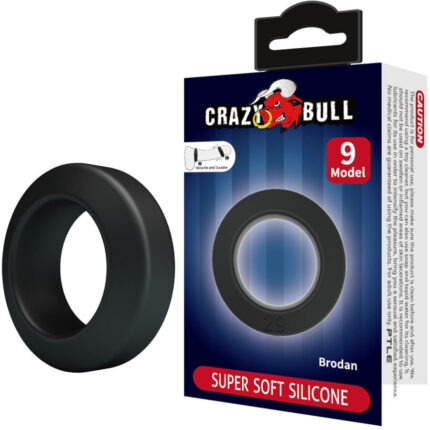 CRAZY BULL - BRODAN ANILLO SILICONA MODELO 9 - sexbliss - Foto 1