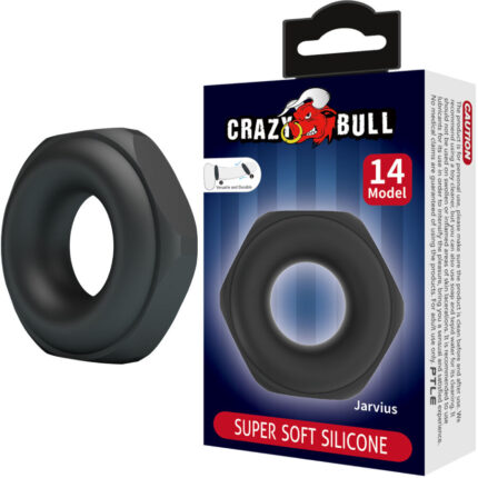 CRAZY BULL - JARVIUS ANILLO SILICONA MODELO 14 - sexbliss - Foto 1