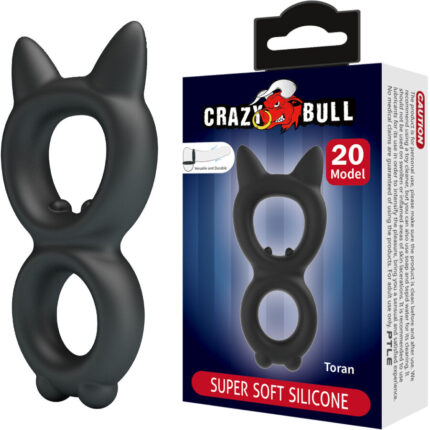 CRAZY BULL - TORAN ANILLO DOBLE SILICONA MODELO 20 - sexbliss - Foto 1