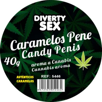 DIABLO GOLOSO - 20 CARAMELOS PENE AROMA CANNABIS - sexbliss - Foto 1
