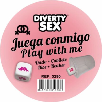 DIABLO PICANTE - DADO DURO BLANCO POSTURAS CHICAS CON CUBILETE - sexbliss - Foto 1