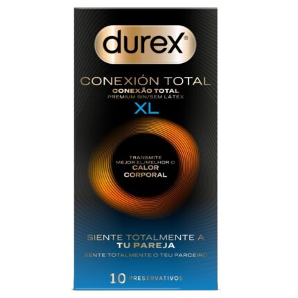 DUREX - CONEXIÓN TOTAL XL ULTRA FINO PLUS SIN LÁTEX 10 UNIDADES - sexbliss - Foto 1