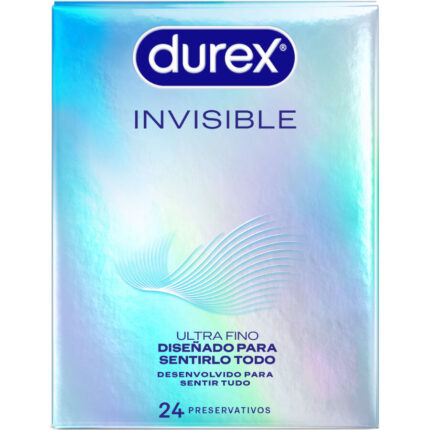 DUREX - PRESERVATIVOS INVISIBLE ULTRA FINO 24 UNIDADES - sexbliss - Foto 1