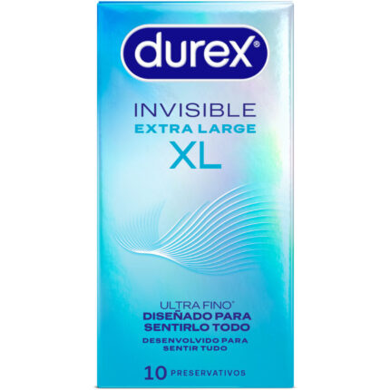 DUREX - PRESERVATIVOS INVISIBLE XL 10 UNIDADES - sexbliss - Foto 1
