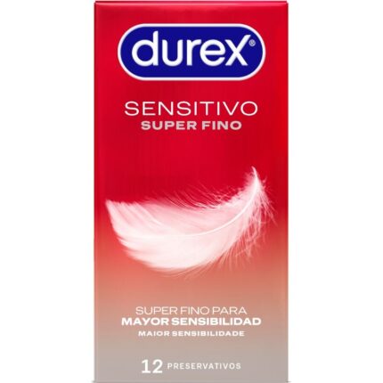 DUREX - SENSITIVO SÚPER FINO 12 UNIDADES - sexbliss - Foto 1