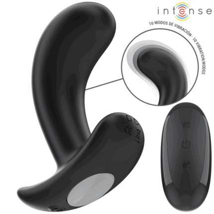 INTENSE - CHANDLER PLUG ANAL 10 VIBRACIONES NEGRO CONTROL REMOTO - sexbliss - Foto 1