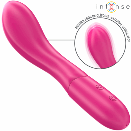INTENSE - LISETTE VIBRADOR 19 CM FLEXIBLE 10 VIBRACIONES ROSA - sexbliss - Foto 1