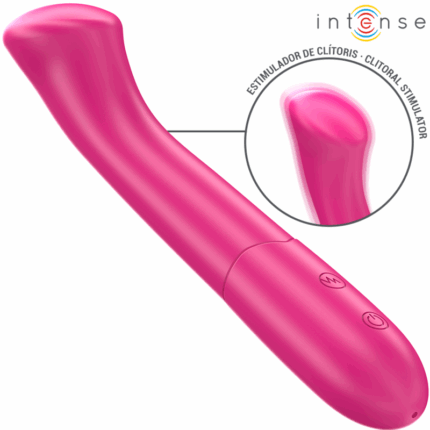 INTENSE - PATY VIBRADOR 19 CM FLEXIBLE 10 VIBRACIONES MODELO 2 ROSA - sexbliss - Foto 1