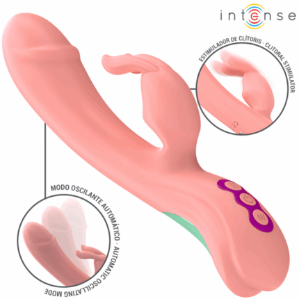 INTENSE - RACHEL VIBRADOR RABBIT 5 VIBRACIONES ROSA - sexbliss - Foto 1
