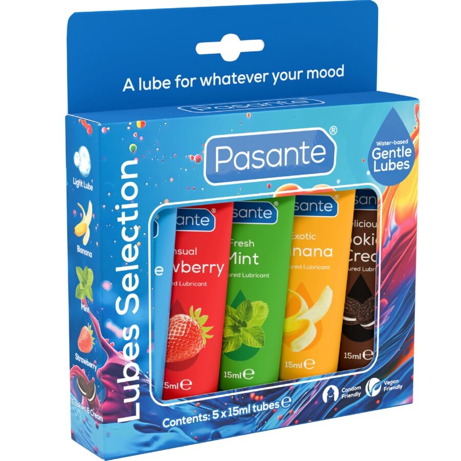 PASANTE - PACK LUBRICANTES SABORES VARIADOS 5 UDS X 15 ML - Foto 1 PASANTE - PACK LUBRICANTES SABORES VARIADOS 5 UDS X 15 ML - sexbliss - Foto 1