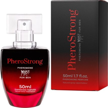 PHEROSTRONG - PERFUME CON FEROMONAS BEAST PARA HOMBRE 50 ML - sexbliss - Foto 1