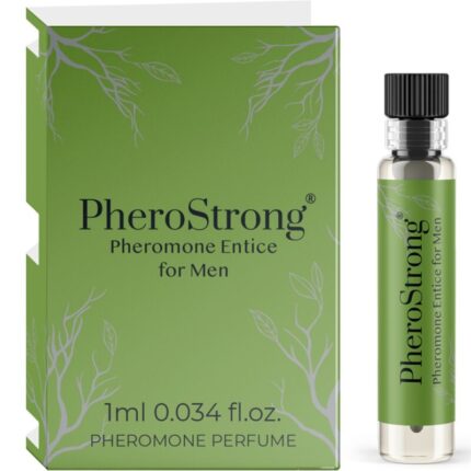 PHEROSTRONG - PERFUME CON FEROMONAS ENTICE PARA HOMBRE 1 ML - sexbliss - Foto 1