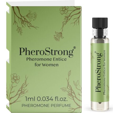 PHEROSTRONG - PERFUME CON FEROMONAS ENTICE PARA MUJER 1 ML - sexbliss - Foto 1