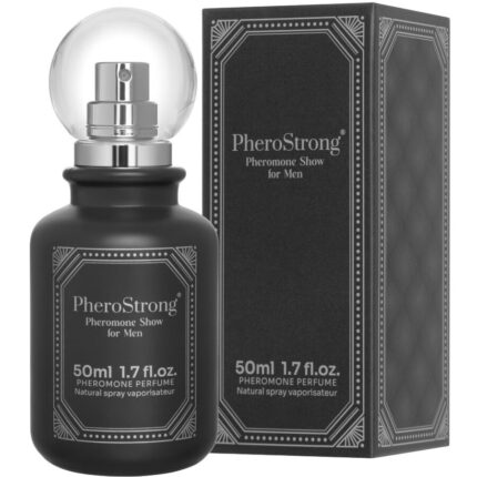 PHEROSTRONG - PERFUME CON FEROMONAS SHOW PARA HOMBRE 50 ML - sexbliss - Foto 1