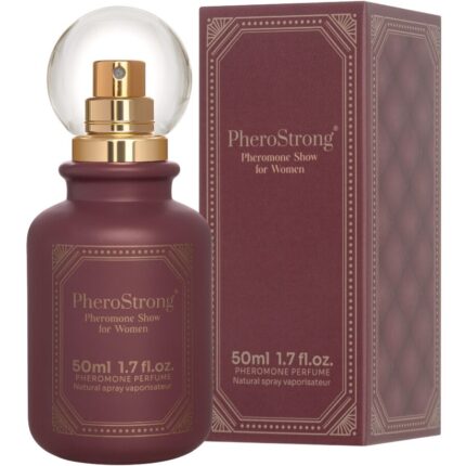 PHEROSTRONG - PERFUME CON FEROMONAS SHOW PARA MUJER 50 ML - sexbliss - Foto 1