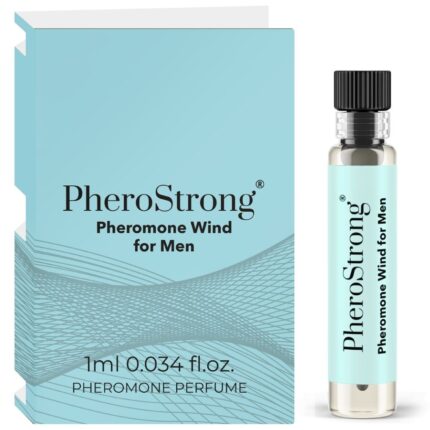 PHEROSTRONG - PERFUME CON FEROMONAS WIND PARA HOMBRE 1 ML - sexbliss - Foto 1