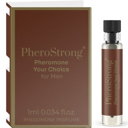 PHEROSTRONG - PERFUME CON FEROMONAS YOUR CHOICE PARA HOMBRE 1 ML - sexbliss - Foto 1