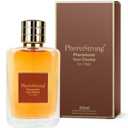 PHEROSTRONG - PERFUME CON FEROMONAS YOUR CHOICE PARA HOMBRE 50 ML - sexbliss - Foto 1