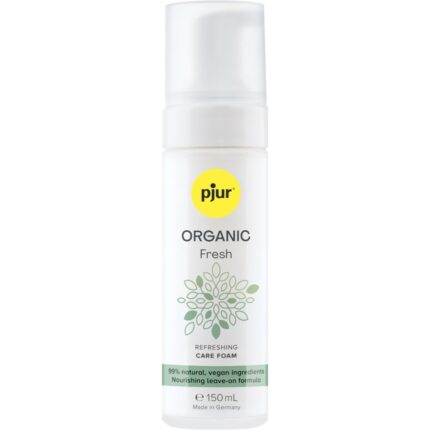 PJUR - ORGANIC FRESH ESPUMA REFRESCANTE VEGANA SIN ENJUAGUE 150 ML - sexbliss - Foto 1