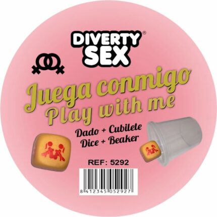 DIABLO PICANTE - DADO DURO DORADO POSTURAS CHICAS CON CUBILETE - sexbliss - Foto 1