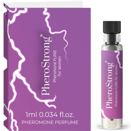 PHEROSTRONG - FLARE PERFUME CON FEROMONAS PARA MUJER 1 ML - sexbliss - Foto 1