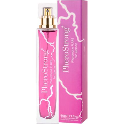 PHEROSTRONG - FLARE PERFUME CON FEROMONAS PARA MUJER 50 ML - sexbliss - Foto 1