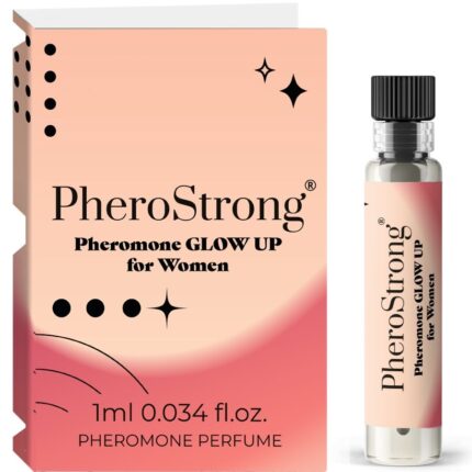 PHEROSTRONG - GLOW UP PERFUME CON FEROMONAS PARA MUJER 1 ML - sexbliss - Foto 1