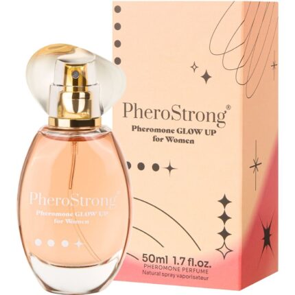 PHEROSTRONG - GLOW UP PERFUME CON FEROMONAS PARA MUJER 50 ML - sexbliss - Foto 1