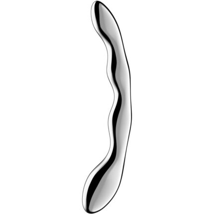 SATISFYER - COSMIC CREST 2 DILDO ACERO INOXIDABLE DOBLE USO - sexbliss - Foto 1