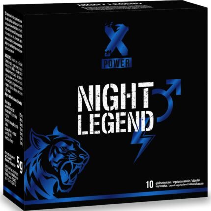 XPOWER - NIGHT LEGEND ESTIMULANTE DE ACCIÓN RÁPIDA ERECCIÓN Y RENDIMIENTO 10 CÁPSULAS - sexbliss - Foto 1