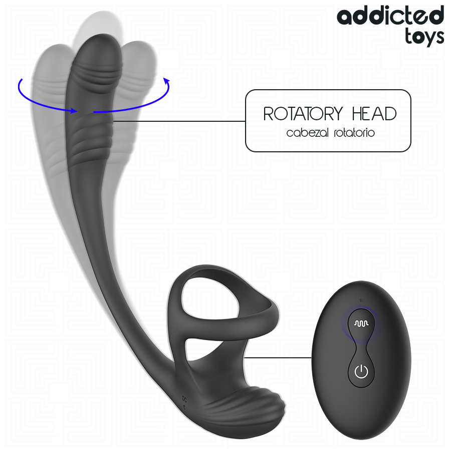 ADDICTED TOYS - PLUG ANAL VIBRACIÓN Y WAVING 360º Y ESTIMULADOR TESTÍCULOS - Foto 1 ADDICTED TOYS - PLUG ANAL VIBRACIÓN Y WAVING 360º Y ESTIMULADOR TESTÍCULOS - sexbliss - Foto 1