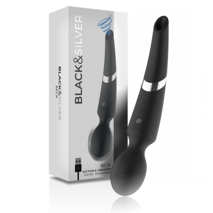 BLACK&SILVER - BECK WAND Y SUCCIONADOR 2 EN 1 SILICONA - sexbliss - Foto 1