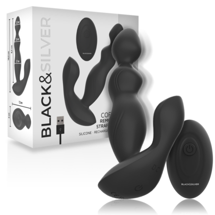 BLACK&SILVER - CORA PLUG PROSTÁTICO SILICONA CONTROL REMOTO - sexbliss - Foto 1