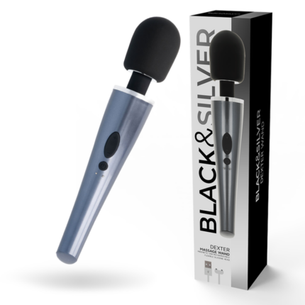 BLACK&SILVER - DEXTER MASSAGE WAND - sexbliss - Foto 1
