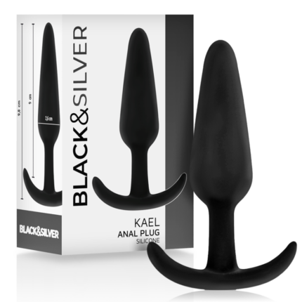 BLACK&SILVER - KAEL PLUG ANAL SILICONA CON ASA MEDIANO - sexbliss - Foto 1
