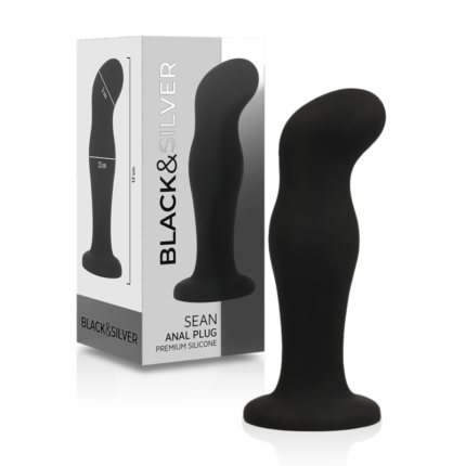 BLACK&SILVER - SEAN PLUG ANAL SILICONA PREMIUM NEGRO - sexbliss - Foto 1