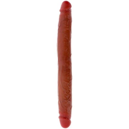 GET REAL - DILDO DOBLE DONG DE SILICONA CARAMELO 35 CM - sexbliss - Foto 1