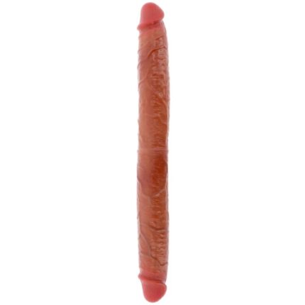 GET REAL - DILDO DOBLE DONG DE SILICONA CARAMELO 46 CM - sexbliss - Foto 1