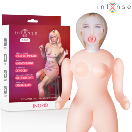 INTENSE DOLLS - INGRID MUÑECA HINCHABLE CON TRES ORIFICIOS - sexbliss - Foto 1